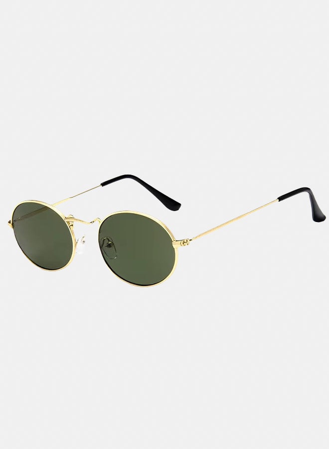 korico Elun Green Rimless Round Sunglasses - Image 1
